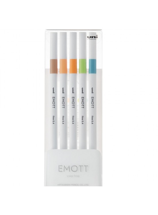 Uni-Ball Akrilik Uçlu Kalem Emott 0.4 MM Fine 5 Li Doğa Renk Uni-Ball Akrilik Uçlu Kalem Emott 0.4 MM Fine 5 Li Doğa Renk