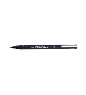 Uni-Ball Çizim Kalemi Akrilik Uçlu Fine Line Pin 0.2 MM Siyah PIN 02-200 (1 Adet)