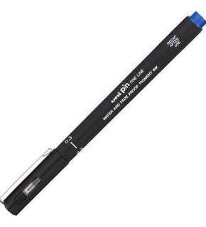 Uni-Ball Çizim Kalemi Akrilik Uçlu Fine Line Pin 0.3 MM Mavi PIN 03-200 (1 Adet)