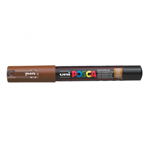 Uni-Ball Markör Boyama Posca Su Bazlı Poster 0.7 MM Kahverengi PC-1M (1 Adet)