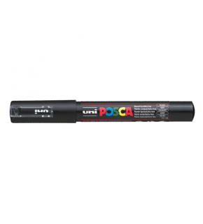 Uni-Ball Markör Boyama Posca Su Bazlı Poster 0.7 MM Siyah PC-1M (1 Adet)