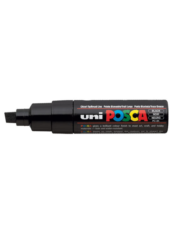 Uni-Ball Markör Boyama Posca Su Bazlı Poster 8.0 MM Siyah PC-8K (1 Adet)