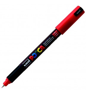 Uni-Ball Markör Posca 0.7 MM Su Bazlı Poster Kırmızı N PC-1MR (1 Adet)