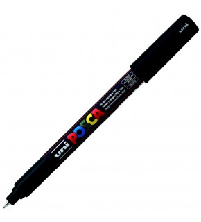 Uni-Ball Markör Posca 0.7 MM Su Bazlı Poster Siyah PC-1MR (1 Adet)