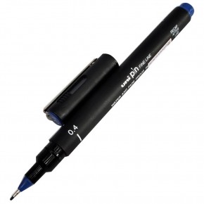 Uni-Ball Pin 0.4 Fine Line Akrilik Uçlu Kalem Mavi PIN 04-200 (1 Adet)
