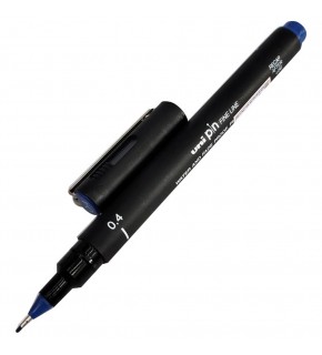 Uni-Ball Pin 0.4 Fine Line Akrilik Uçlu Kalem Mavi PIN 04-200 (1 Adet)
