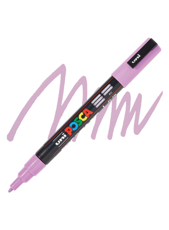 Uni-Ball Posca 0.9-1.3 Su Bazlı Boyama Markörü Lavanta N Pc-3M (1 Adet)