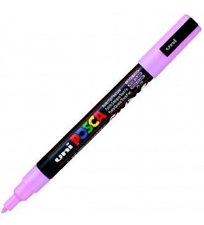Uni-Ball Posca 0.9-1.3 Su Bazlı Poster Markörü A.Pembe PC-3M (1 Adet)
