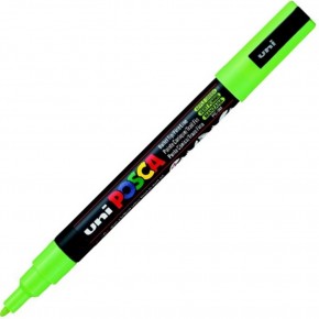Uni-Ball Posca 0.9-1.3 Su Bazli Poster Markörü Elma Yeşili Pc-3M (1 Adet)