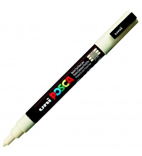Uni-Ball Posca 0.9-1.3 Su Bazlı Poster Markörü Fildişi N PC-3M (1 Adet)