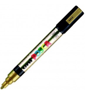 Uni-Ball Posca 1.8-2.5 Su Bazlı Poster Markörü Altın Pc-5M (1 Adet)