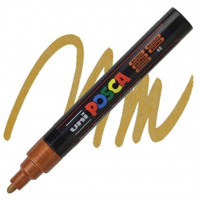 Uni-Ball Posca 1.8-2.5 Su Bazlı Poster Markörü Bronz Pc-5M (1 Adet)