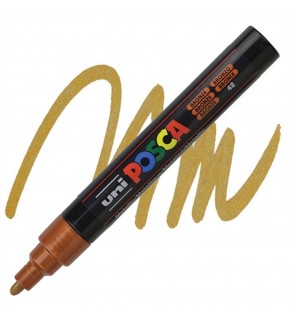 Uni-Ball Posca 1.8-2.5 Su Bazlı Poster Markörü Bronz Pc-5M (1 Adet)