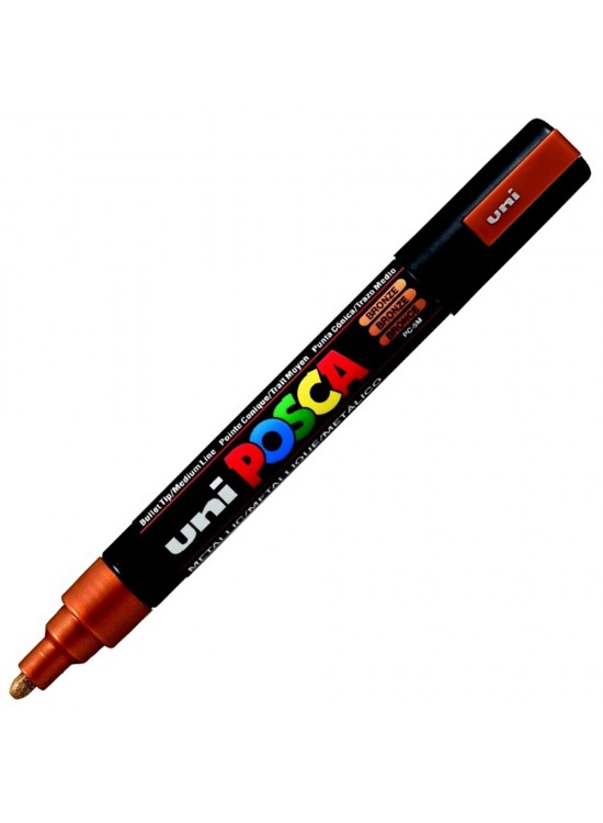 Uni-Ball Posca 1.8-2.5 Su Bazlı Poster Markörü Bronz Pc-5M (1 Adet)