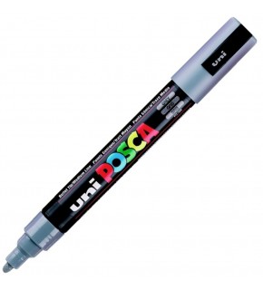 Uni-Ball Posca 1.8-2.5 Su Bazlı Poster Markörü Gri (1 Adet) 