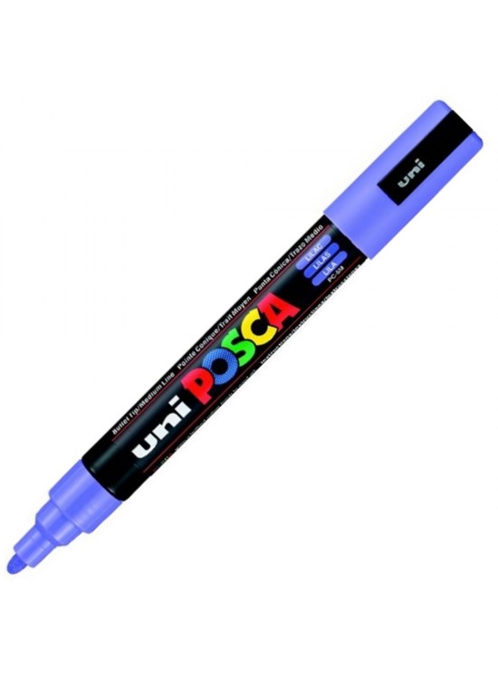 Uni-Ball Posca 1.8-2.5 Su Bazlı Poster Markörü Leylak N Pc-5M (1 Adet)