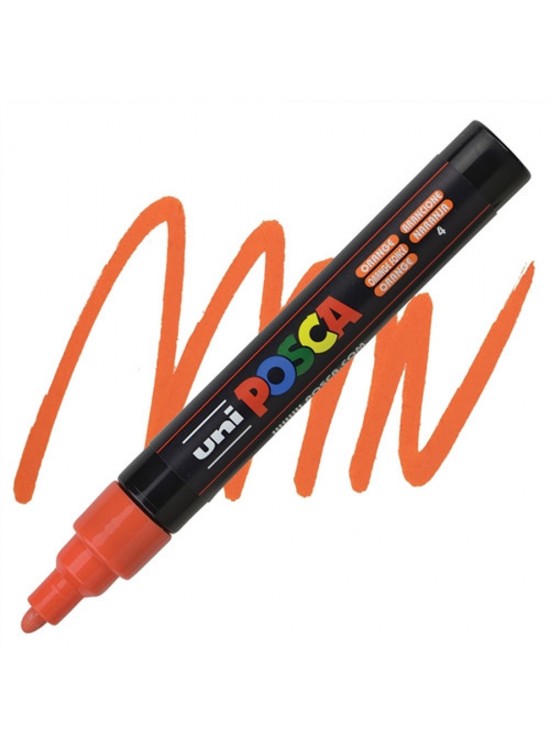 Uni-Ball Posca 1.8-2.5 Su Bazli Poster Markörü Turuncu Pc-5M (1 Adet)