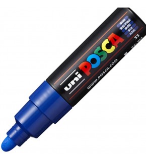 Uni-Ball Posca 4.5-5.5 Su Bazlı Poster Markörü Mavi PC-7M (1 Adet)