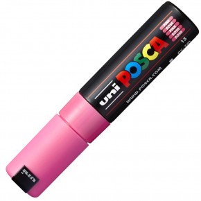 Uni-Ball Posca 4.5-5.5 Su Bazlı Poster Markörü Pembe PC-7M (1 Adet)