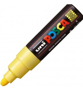 Uni-Ball Posca 4.5-5.5 Su Bazlı Poster Markörü Sarı PC-7M (1 Adet)