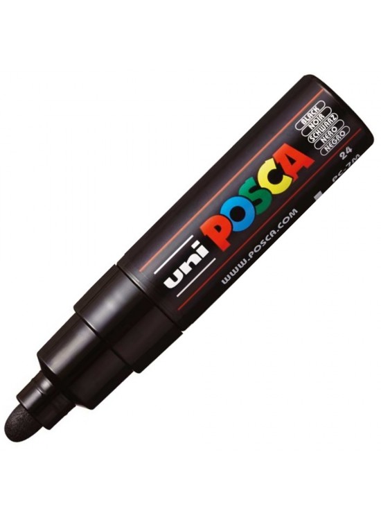 Uni-Ball Posca 4.5-5.5 Su Bazli Poster Markörü Siyah PC-7M (1 Adet)