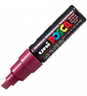 Uni-Ball Posca 8.0 Su Bazlı Poster Markörü Şarap Kırmızı PC-8K (1 Adet)