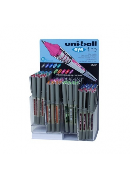 Uni-Ball Roller Kalem Eye Fine Bilye Uç 0.7 MM 120 Li Karışık Renk UB-157 (1 Adet) Uni-Ball Roller Kalem Eye Fine Bilye Uç 0.7 MM 120 Li Karışık Renk UB-157 (1 Adet)