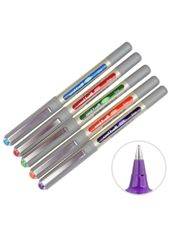 Uni-Ball Roller Kalem Eye Fine Bilye Uç 0.7 MM 5 Li Karışık Renk UB-157