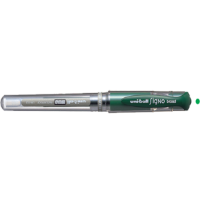 Uni-Ball Roller Kalem Signo Broad Jel Bilye Uç İmza Kalemi 1.0 MM Yeşil UM-153 (1 Adet)