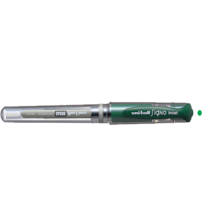 Uni-Ball Roller Kalem Signo Broad Jel Bilye Uç İmza Kalemi 1.0 MM Yeşil UM-153 (1 Adet)