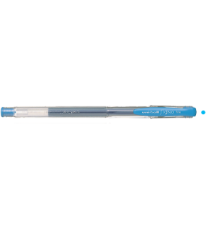 Uni-Ball Roller Kalem Signo Fine Jel Bilye Uç 0.7 MM Açık Mavi UM-100 (1 Adet)