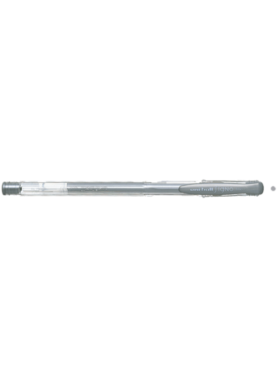 Uni-Ball Roller Kalem Signo Fine Jel Bilye Uç 0.8 MM Gümüş UM-100 (1 Adet)