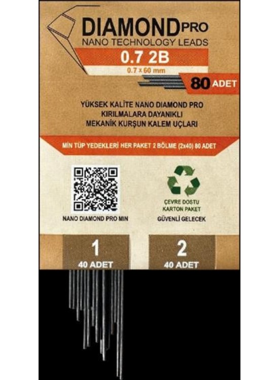 Uni-Ball Versatil Kalem Yedeği Nano Dıomand Pro 2B 0.7 MM 80 Li Ndp-07-80 2B (1 Adet) Uni-Ball Versatil Kalem Yedeği Nano Dıomand Pro 2B 0.7 MM 80 Li Ndp-07-80 2B (1 Adet)