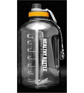 Valletta VLT1260 2.5lt Winta Motivasyonlu Sporcu Su Matarası  Siyah Çantalı