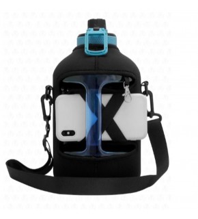 Valletta VLT1264 2,5lt Winta Mavi Motivasyonlu Sporcu Su Matarası Çantalı