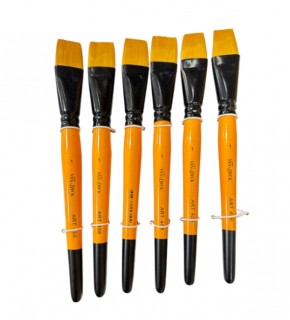 Van Dyck Sentetik Kısa Sap Sarı Fırça VD458 1