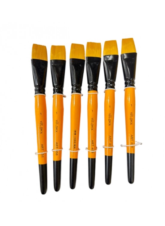 Van Dyck Sentetik Kısa Sap Sarı Fırça VD458 1 Van Dyck Sentetik Kısa Sap Sarı Fırça VD458 1