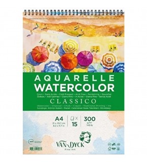 Van Dyck Sulu Boya Blok Classico Dokulu Cldpres A4+üst Sprl 15 YP