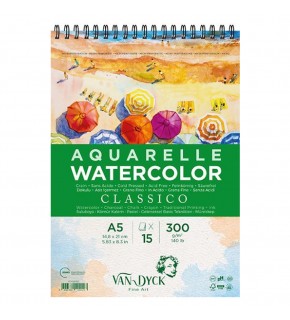 Van Dyck Sulu Boya Blok Classico Dokulu Cldpres A5+üst Sprl 15 YP