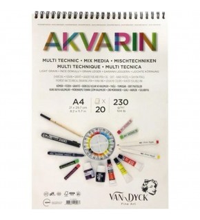 Van Dyck Sulu Boya Blok Multipurpose A4 Üst Sprl 20 YP