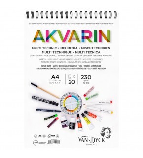 Van Dyck Sulu Boya Blok Multipurpose A5 Üst Sprl 20 YP S.by.blk