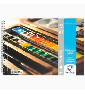 Van Gogh Sulu Boya Kağıdı Spiralli 20 YP A4 300 GR T300A44020