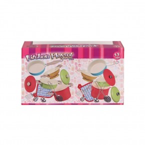 Vardem 11 Parca Renklı Emaye Tencere Tava Setı