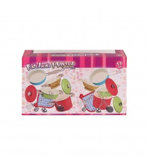 Vardem 11 Parca Renklı Emaye Tencere Tava Setı