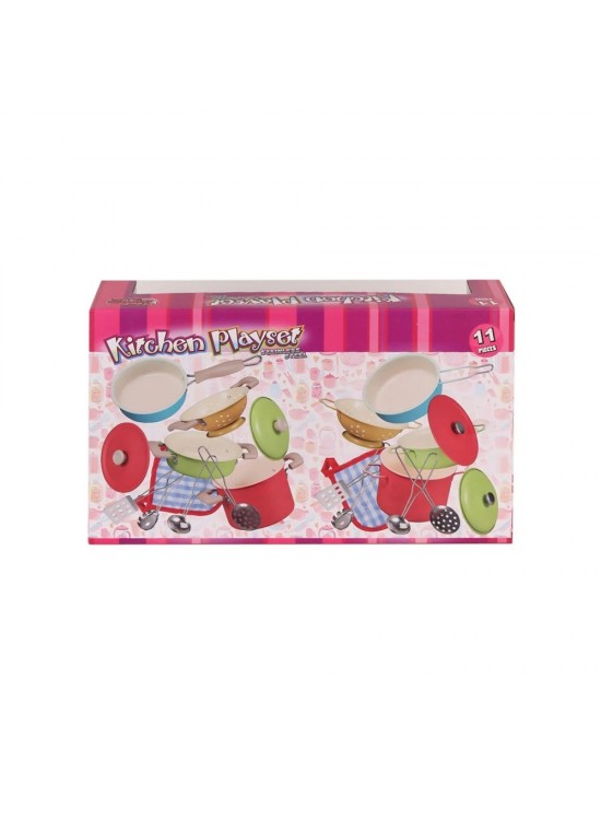 Vardem 11 Parca Renklı Emaye Tencere Tava Setı