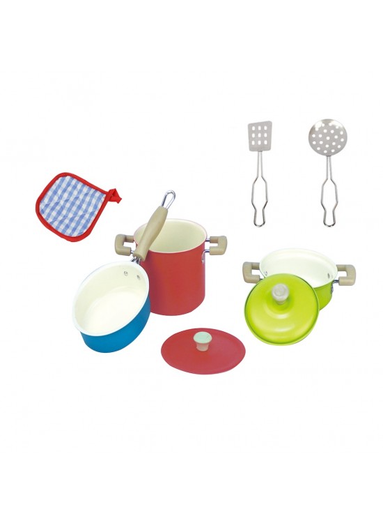 Vardem 8 Parca Pembe Emaye Tencere Tava Set Vardem 8 Parca Pembe Emaye Tencere Tava Set