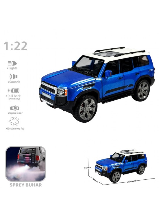 Vardem Oyuncak Çek Bırak 1:22 Sesli Ve Işıklı Buharlı Jeep VRD-HCL-521A (1 Adet)