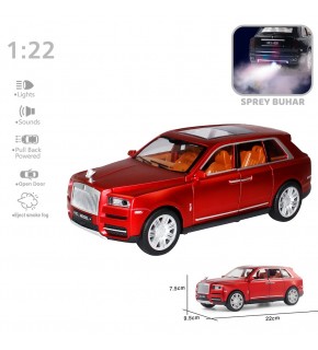 Vardem Oyuncak Çek Bırak 1:22 Sesli Ve Işıklı Buharlı Rr Lüx Jeep VRD-HCL-506A (1 Adet)