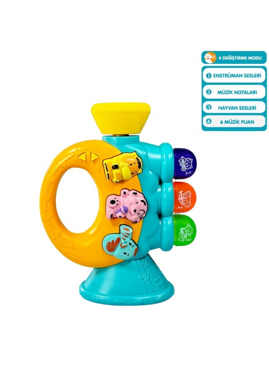 Vardem Oyuncak Işıklı Ve Müzikli Trompet Bebek Piyanosu VRD-JLG-855-38A