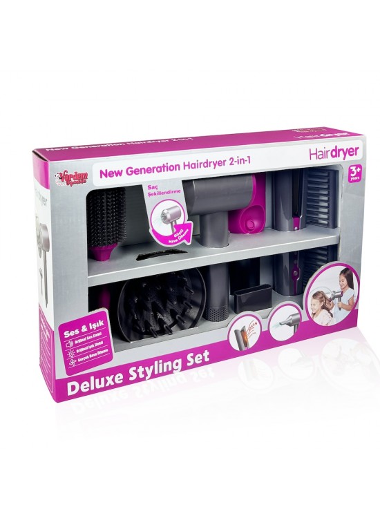 Vardem Oyuncak Sesli Ve Işıklı 2 İn 1 Luzaktan Kumandalı Saç Bakım Seti VRD-HUA-1019